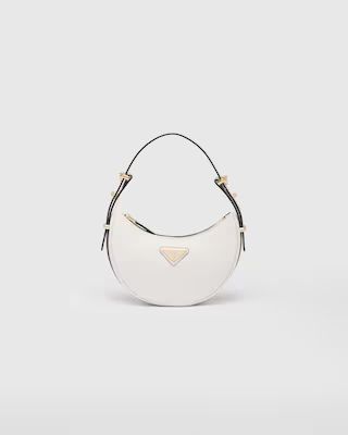 Prada Arqué leather mini shoulder bag | Prada Spa US