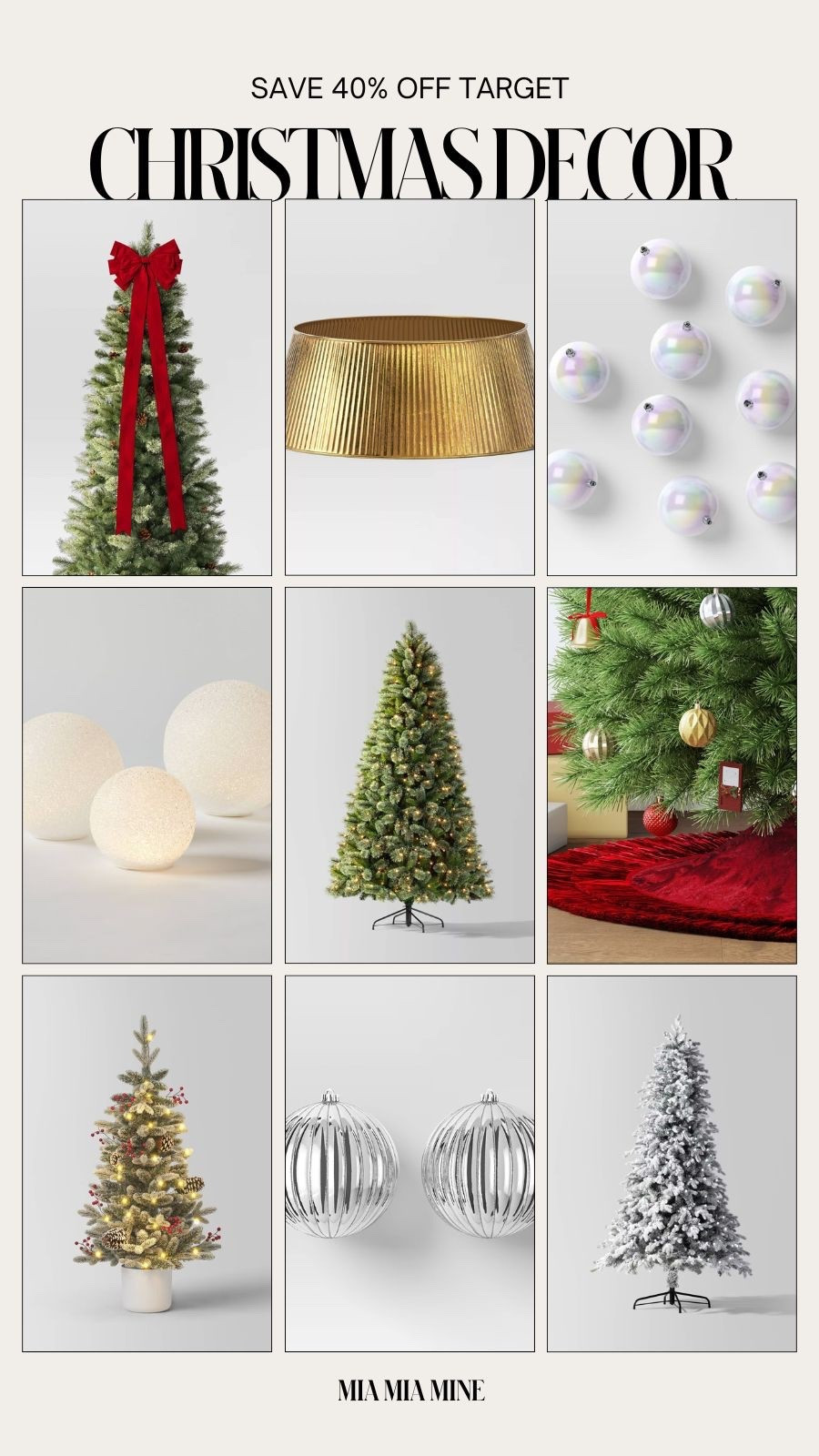 Target holiday decor on sale
Save 40% off Christmas trees, Christmas ornaments and Christmas decor 



#LTKCyberWeek #LTKSaleAlert #LTKFindsUnder100