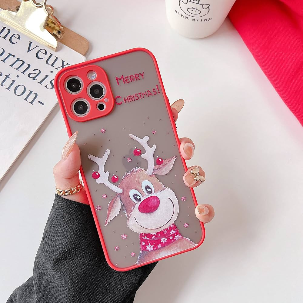 ZTOFERA Christmas Case for iPhone 14 Pro Max,Cute Merry Christmas Pattern Phone Case Gifts Transl... | Amazon (US)