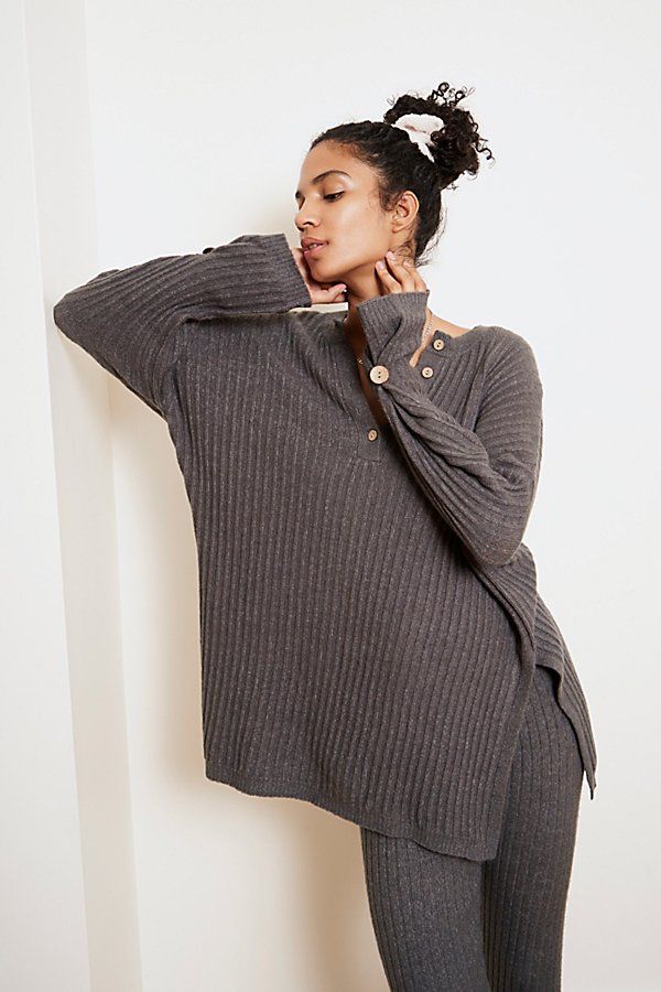 Around The Clock Pullover by Intimately at Free People, Charcoal, XS | Free People (Global - UK&FR Excluded)