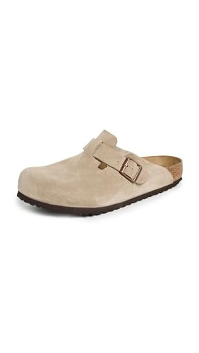 Birkenstock Women's Boston Soft Footbed Clog,Taupe Suede,36 M EU | Amazon (US)