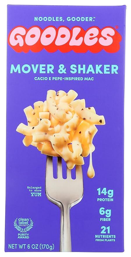 Goodles Mover and Shaker Cacio e Pepe Inspired Mac n' Cheese, 6 OZ | Amazon (US)