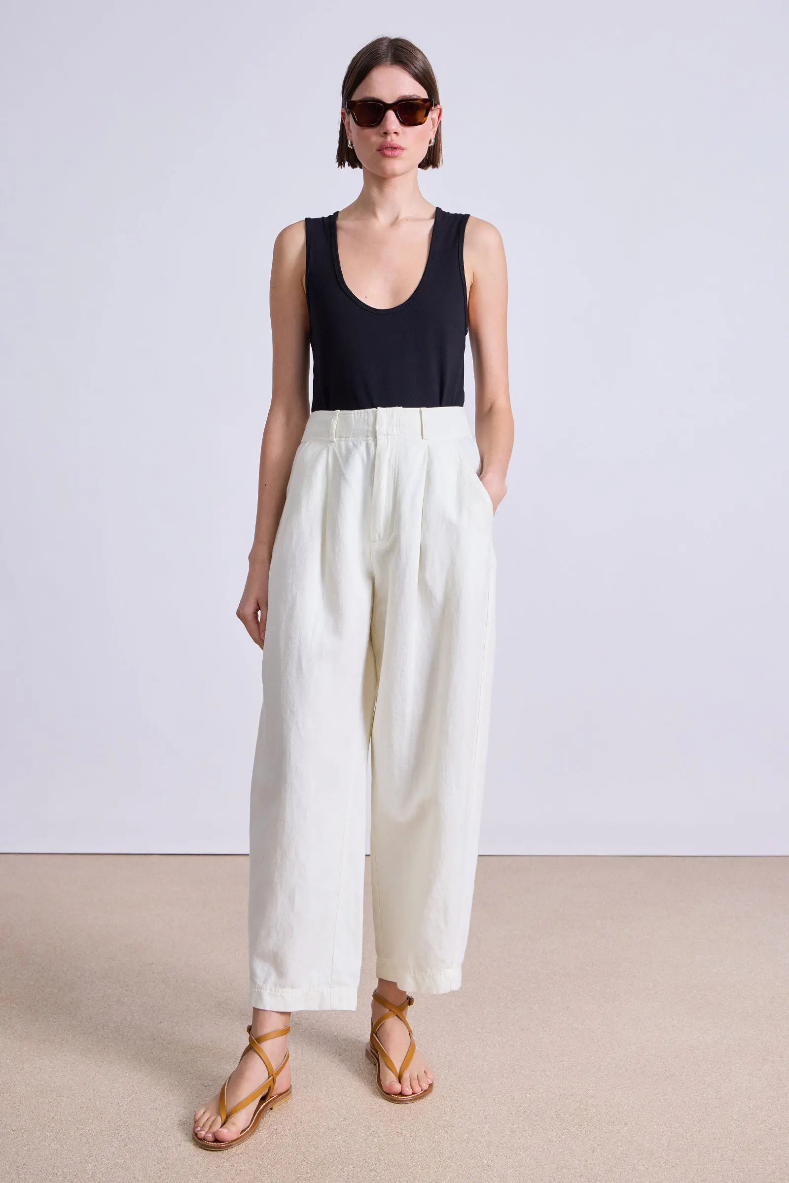 Bari Crop Trouser | Apiece Apart | Apiece Apart