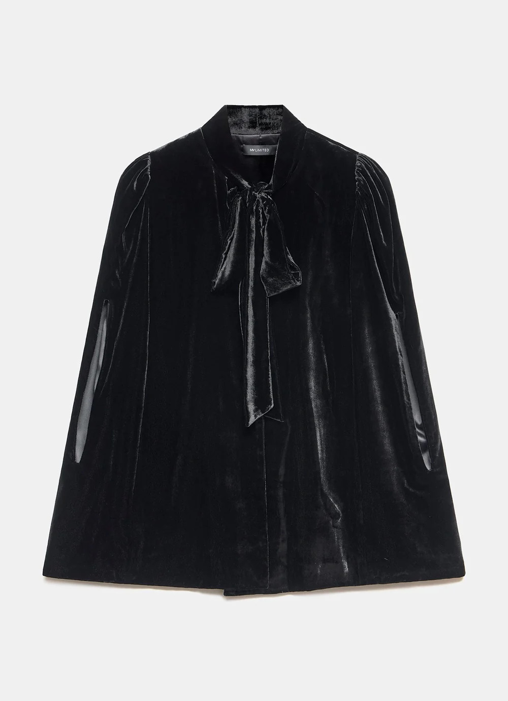 Black Velvet Cape | Mint Velvet