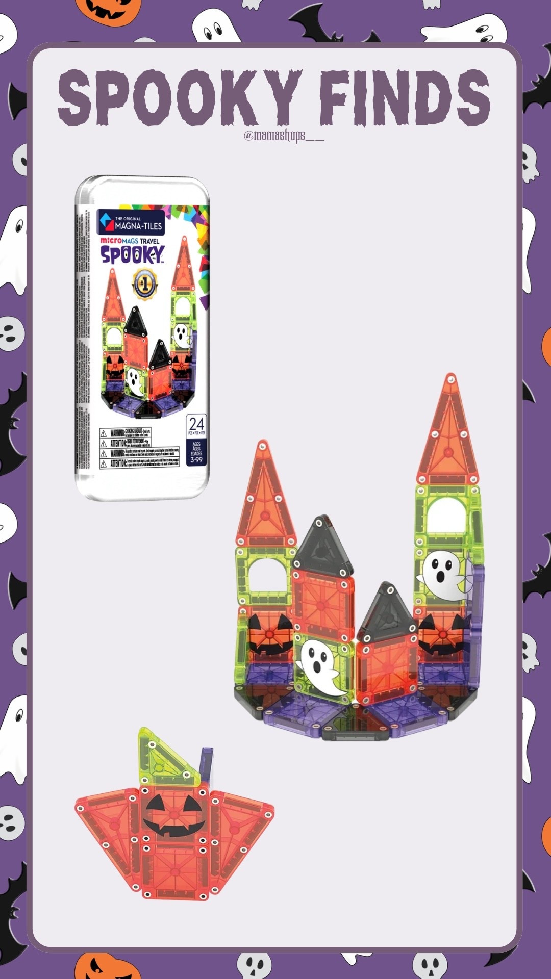 New MAGNA-TILES mini travel set Halloween themed, perfect for a boo basket & lots more to explore !🎃🦇

🍂Linking here for easy access ✨👻

#LTKSeasonal #LTKKids #LTKmomlife
