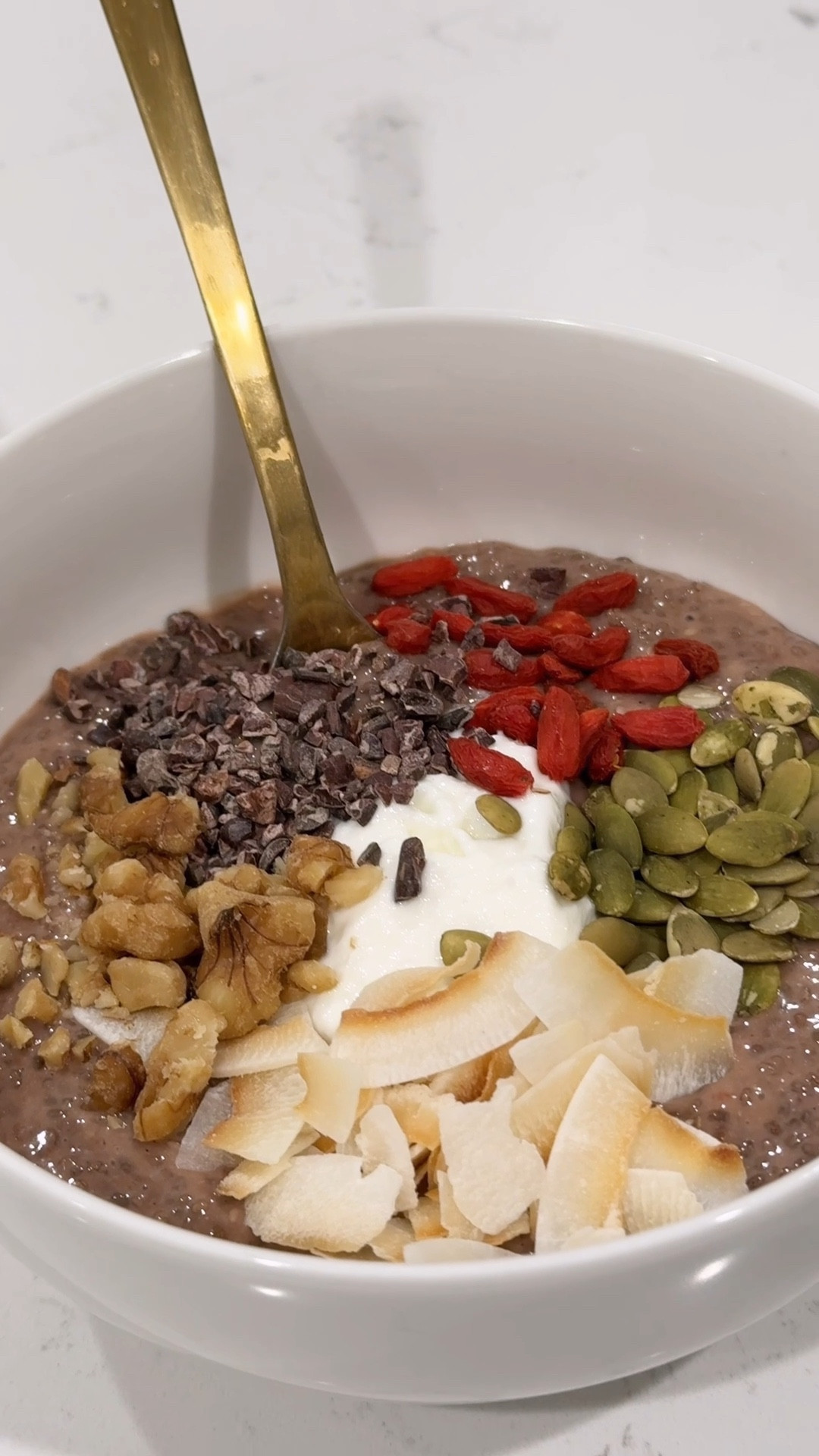 Organic strawberry chia seed pudding with gut healing vanilla  protein powder recipe on @celestethomas IG 

#LTKVideo #LTKhome #LTKfamily