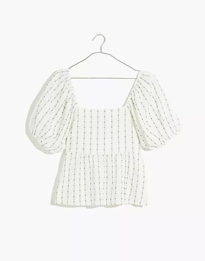 Plus Puff-Sleeve Empire Top | Madewell
