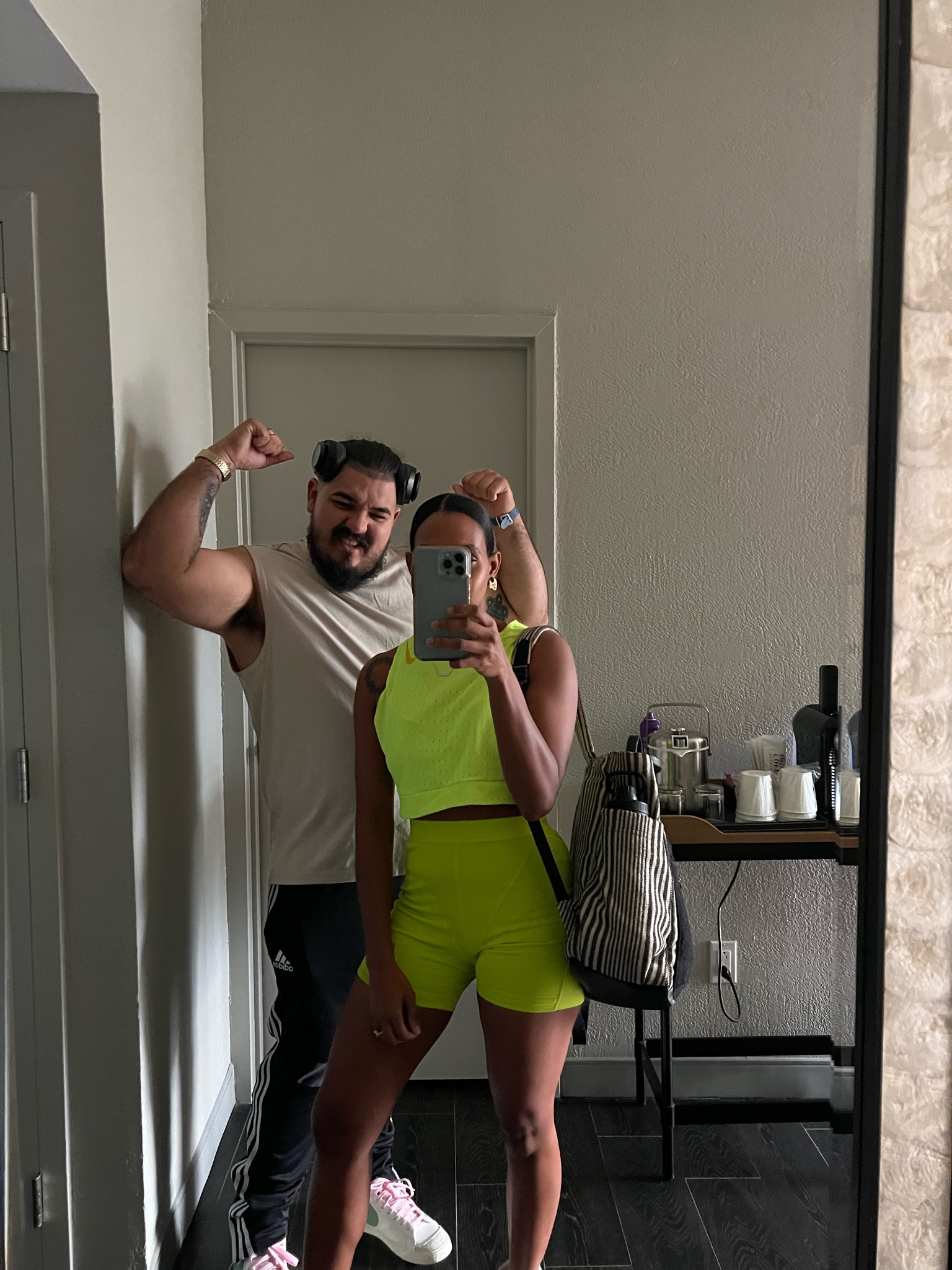A bright set for a quick workout on La Isla Del Encanto. 

Neon Green Nike Set and Nike Blazers to turn heads at the gym 

#LTKtravel #LTKfamily #LTKfit