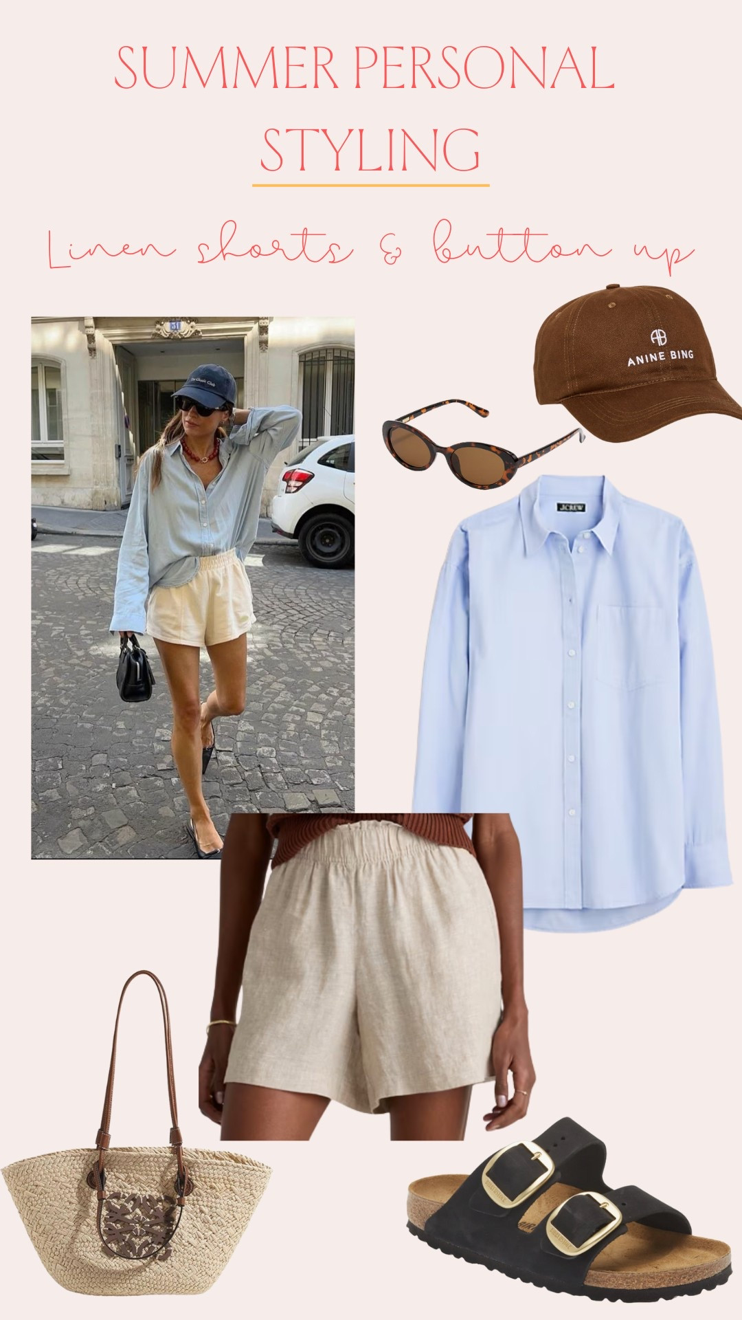Linen shorts and button up. Perfect look for the mom on the go 🤍

#LTKFindsUnder100 #LTKStyleTip #LTKItBag