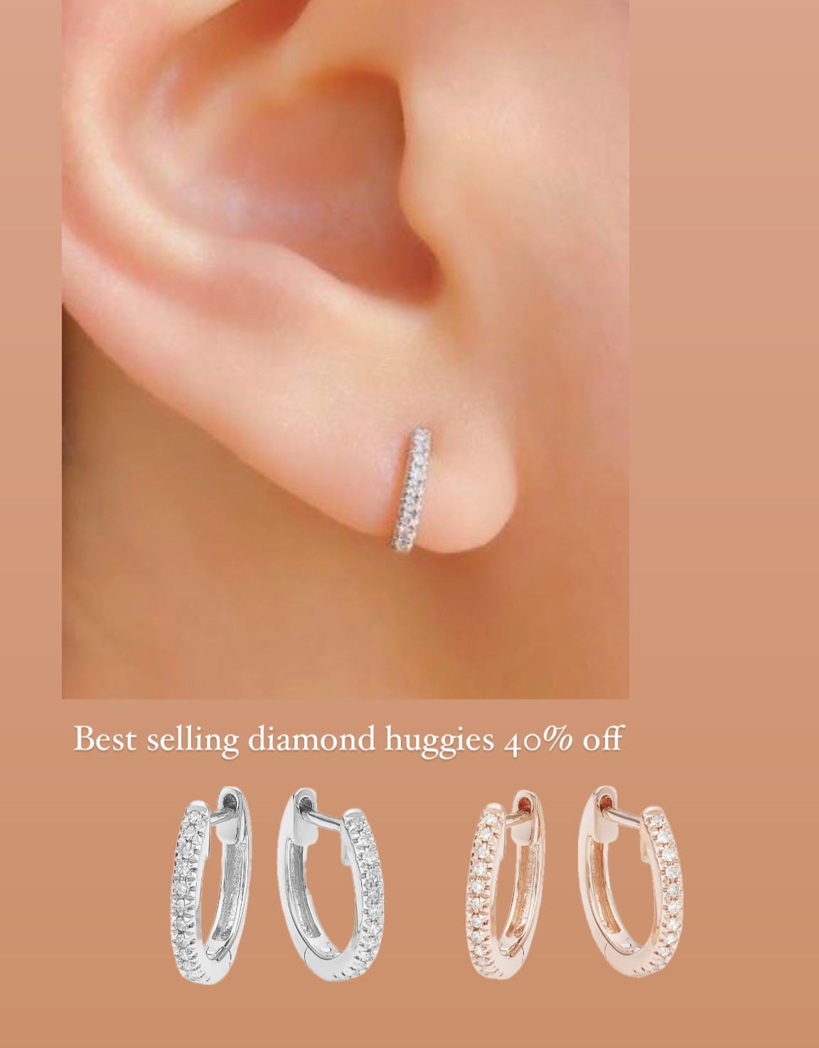 Best selling 14k gold diamond Huggies on sale under $300! White and rose gold left. (Linked the next size up in yellow gold)

Fine jewelry gift guide
Gifts for her
Stocking stuffers 

#LTKSaleAlert #LTKGiftGuide #LTKCyberWeek