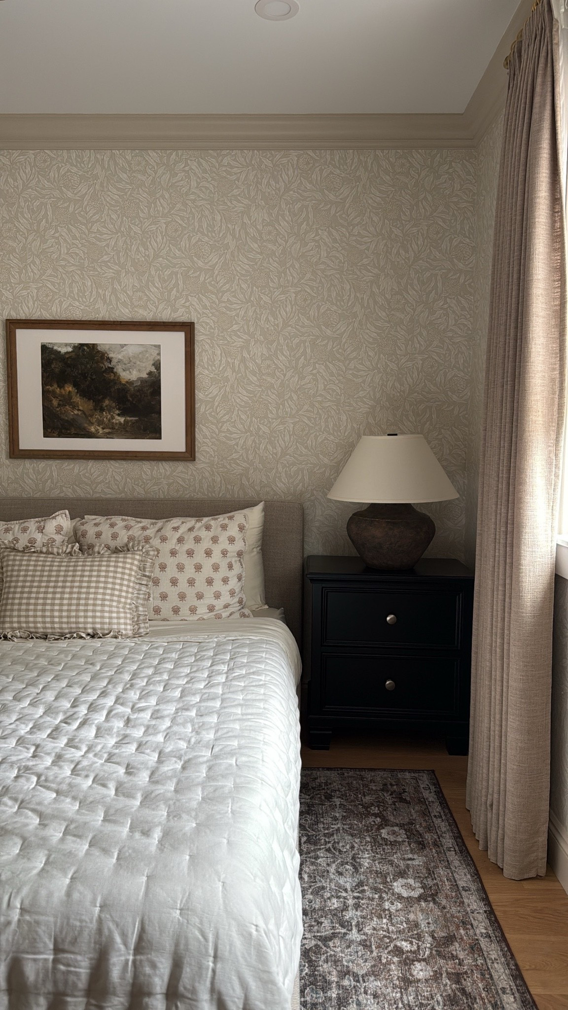Preparing our spare bedroom for a special visitor this month. The soft textures of the Ivory bedding makes the space feel calm and comfortable. I can confirm the Bamboo Sheet set is a dream to sleep on. European Linen Dream Quilt has a gorgeous texture and it is a nice weight while feeling light and breathable for the warmer nights. 

Bamboo Sheet Set in Ivory
European Linen Dream Quilt in Ivory
@quince #quincepartner