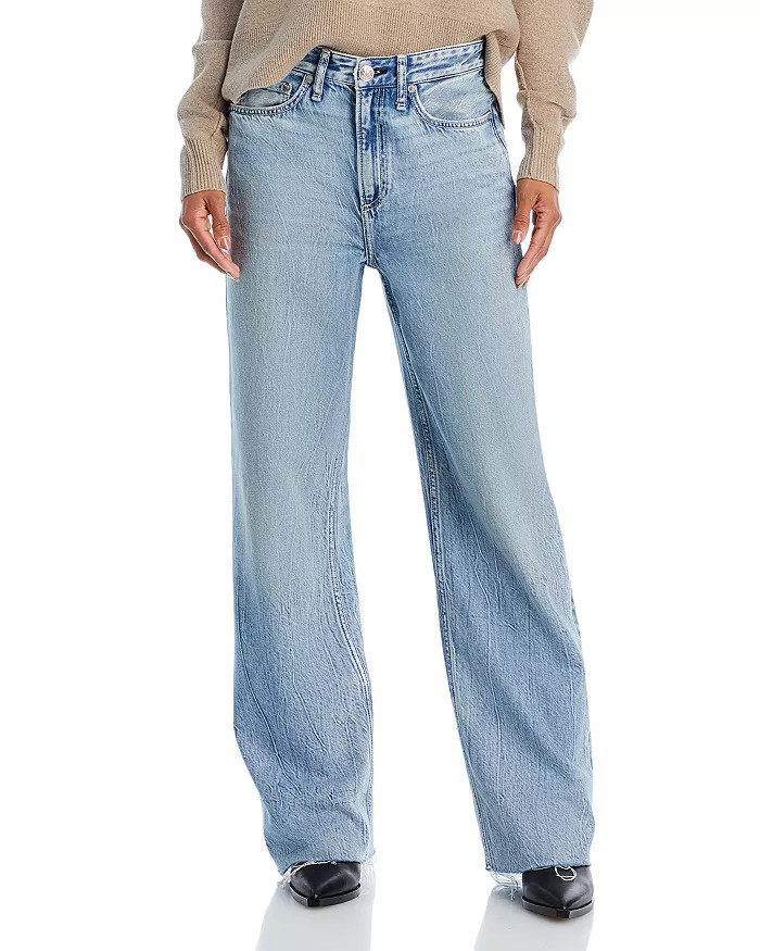 Logan Featherweight Mid Rise Wide Leg Jeans | Bloomingdale's (US)