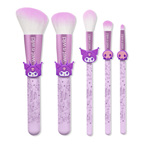 Kuromi Anniversary 5-Piece Makeup Brush Set | Ulta