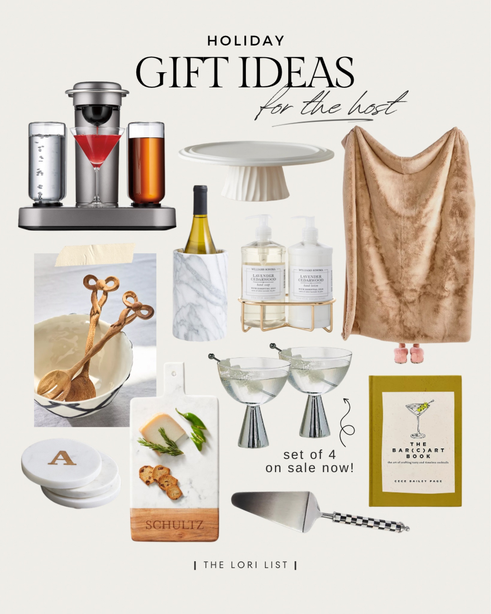 Holiday gift ideas for the host 🤍 

Holiday gift guide, Christmas gifts, gifts for her, gifts for him, cozy blanket, Anthropologie gifts, Bartesian cocktail maker, cocktail recipe, recipe book, wine chiller, home gifts, house warming gifts, serving spoons, serving knife, coasters, customizable gifts, hosting essentials 

#LTKHome #LTKGiftGuide #LTKHoliday