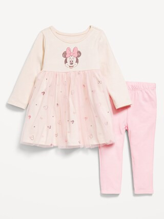Disney© Minnie Mouse Dress and Leggings Set for Baby | Old Navy (US)