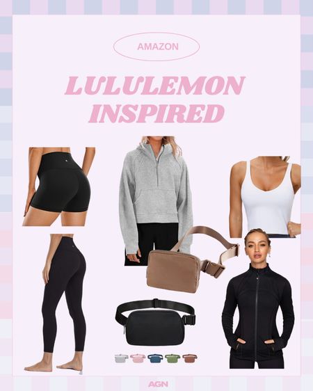 Lululemon dupes | amazon workout | align leggings dupe | lululemon bag | pullover athletic | define jacket | 1/2 zip hoodie | belt bag

#LTKfit #LTKunder50 #LTKGiftGuide
