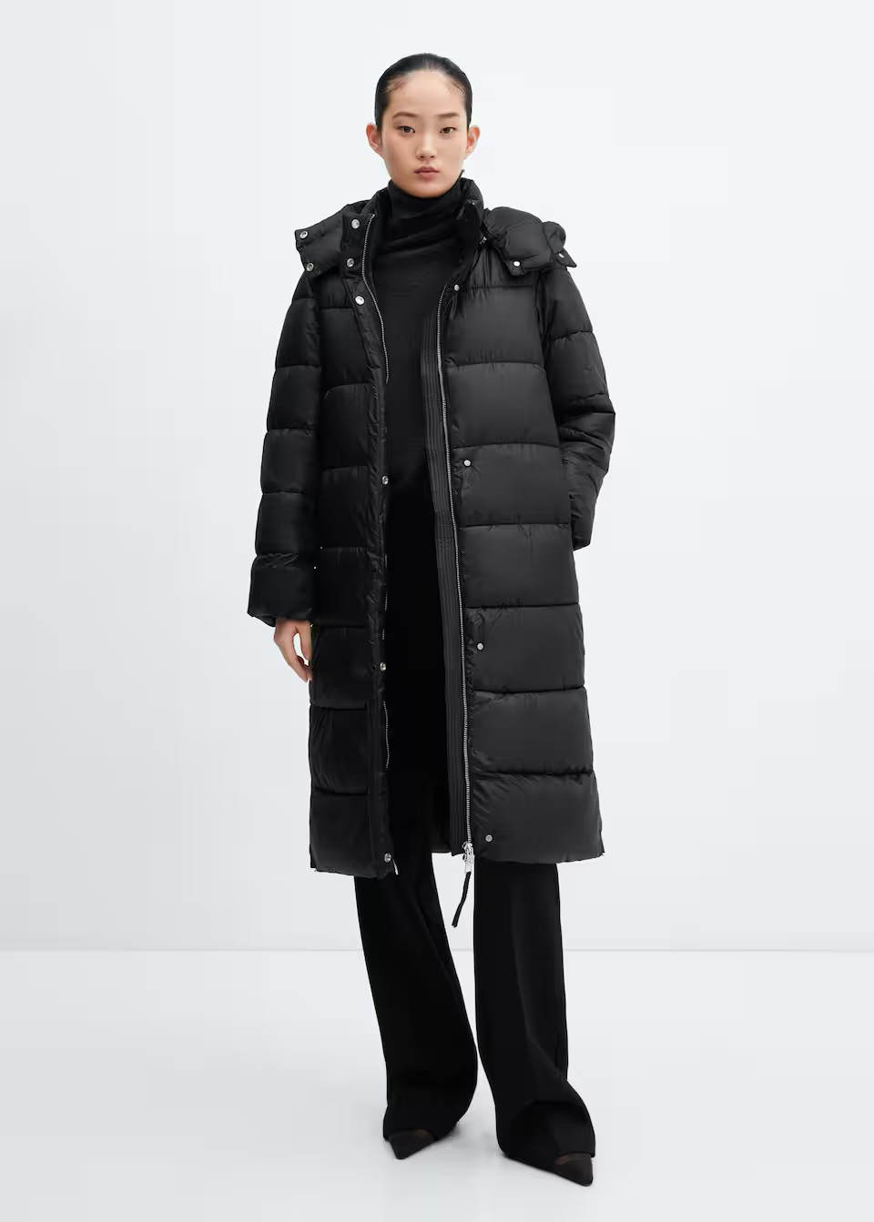 Hooded water-repellent quilted jacket -  Women | Mango USA | MANGO (US)