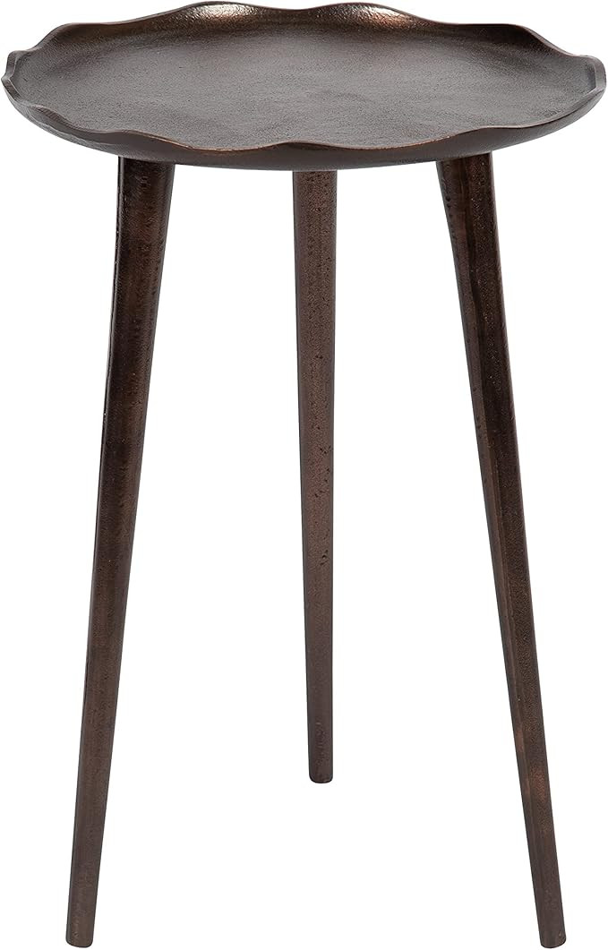 Kate and Laurel Alessia Modern Round Metal Side Table; 15 x 15 x 22; Bronze; Decorative Glam Cast... | Amazon (US)