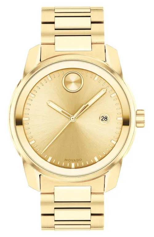 Movado Bold Verso Bracelet Watch, 42mm in Gold Dial at Nordstrom | Nordstrom