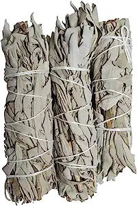 Vivally Naturals Premium California White Sage 4 Inch Smudge Sticks - 3 Pack | Amazon (US)