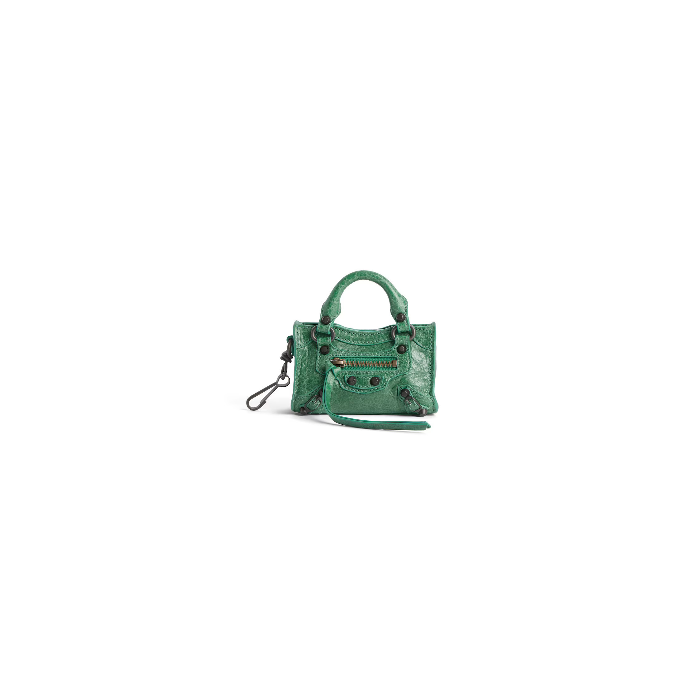 Balenciaga Le City Micro Bag Charm - Green - Women's | Balenciaga