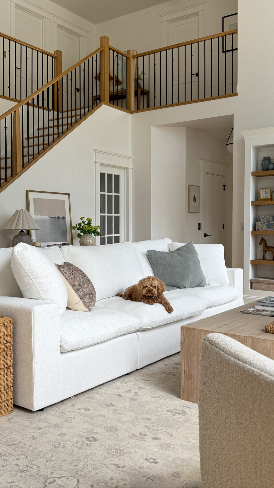 Family room, pottery Barn, McGee and Co, Amazon home, neutral home, WJS home, coastal, living, coastal design, interior design, home decor, cozy home

#LTKHome