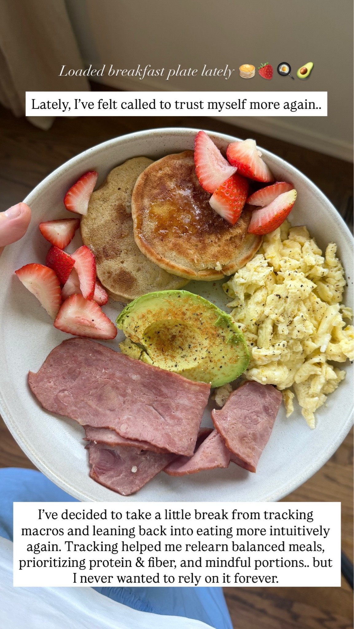 Linking my plates and high protein pancakes! 🥞