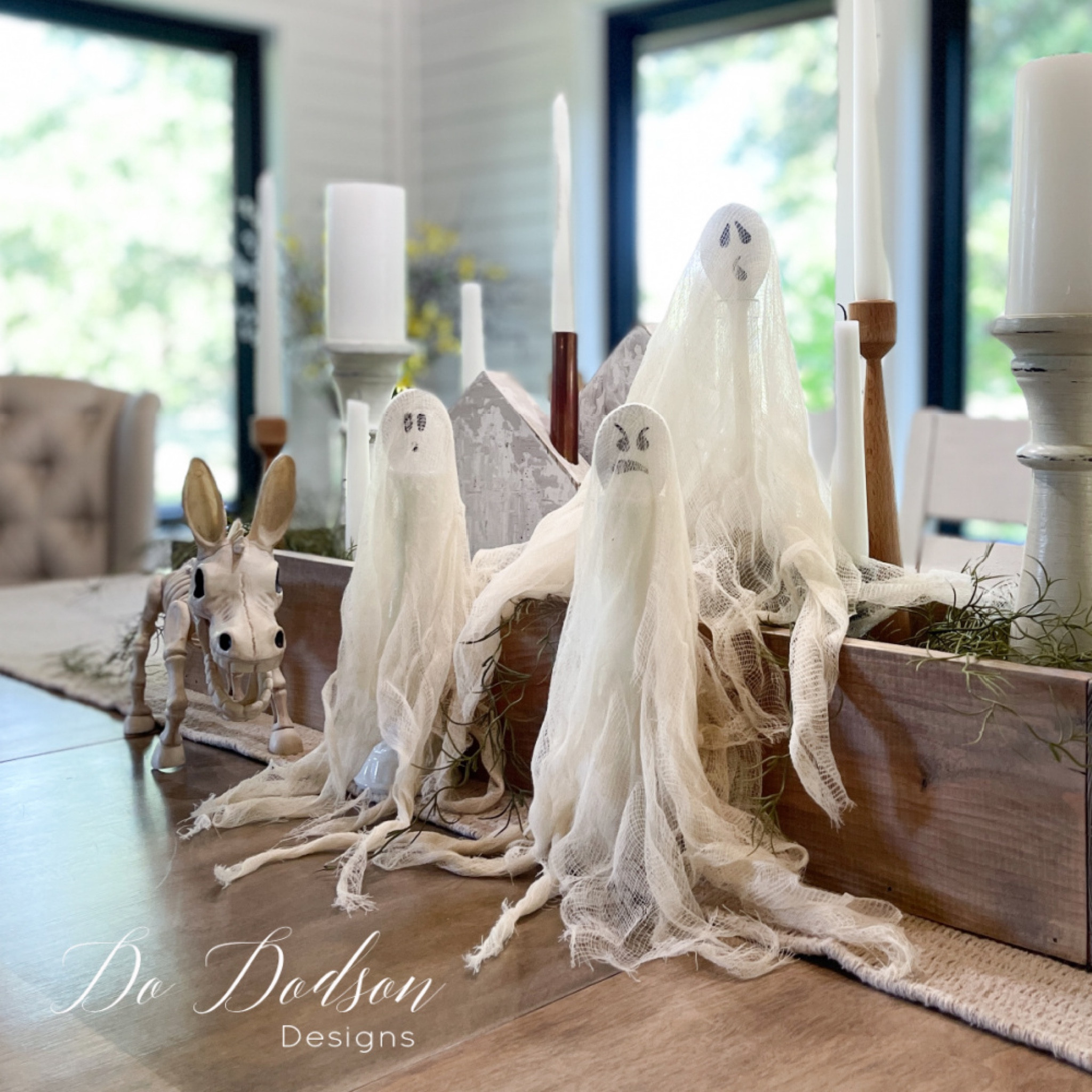 Need a quick and easy Halloween decor idea? I’m sharing how I made these on my blog with a few simple items and  you may already have at home. If not, here’s what I used to make these hauntingly cute ghosts for my Fall table decorations. #halloweendecor 

#LTKSeasonal #LTKhome