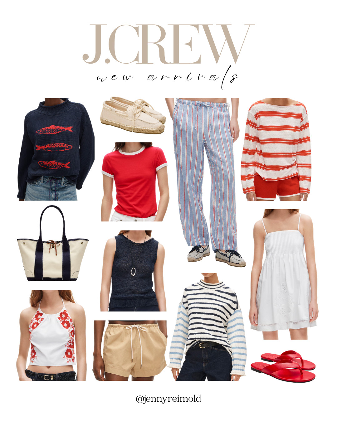 J.Crew new arrivals!! I'm loving this Cape Cod look of their new Camp Crew collection. Get up to 50% off as well! 

 #LTKSeasonal #LTKSaleAlert