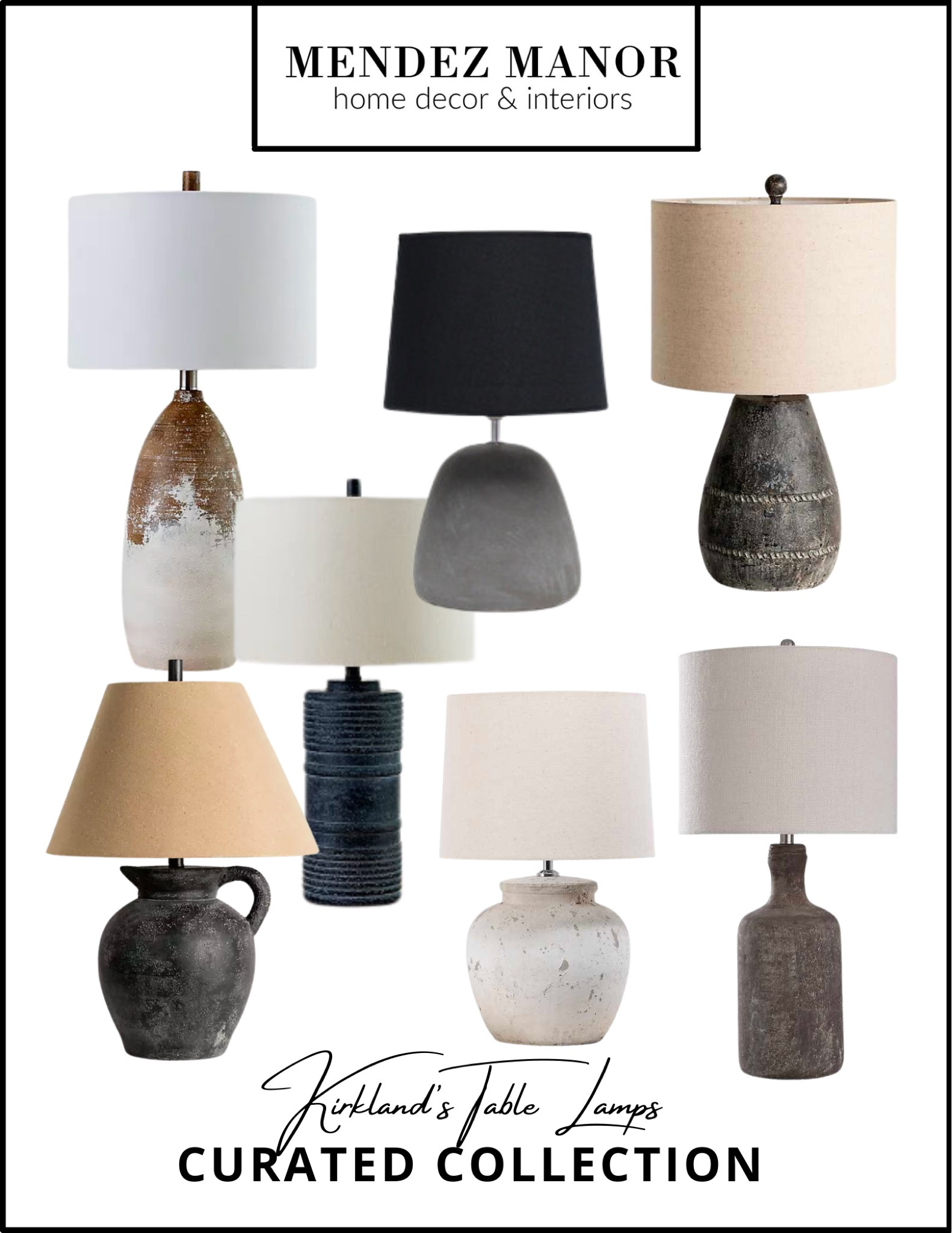 I love using a distressed texture table lamp to bring some extra personality into a space! Of course Pottery Barn always has a great selection, but Kirkland’s has a ton of stylish options for a fraction of the price. Prices starting at under $100, we’ve pulled together a handful of our favorites here on this board!

#tablelamp #stonetablelamp #concretetablelamp #concretelamp #concretedecor



#LTKsalealert #LTKhome #LTKunder100