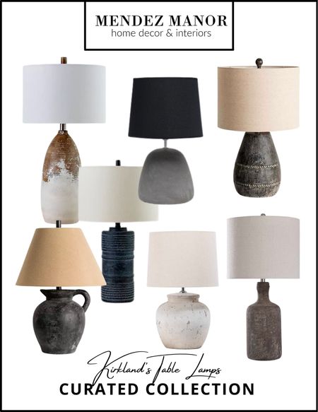 I love using a distressed texture table lamp to bring some extra personality into a space! Of course Pottery Barn always has a great selection, but Kirkland’s has a ton of stylish options for a fraction of the price. Prices starting at under $100, we’ve pulled together a handful of our favorites here on this board!

#tablelamp #stonetablelamp #concretetablelamp #concretelamp #concretedecor



#LTKsalealert #LTKhome #LTKunder100