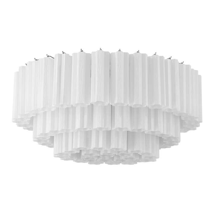 Crystorama Addis 32'' Polished Chrome Flush Mount | Lamps Plus