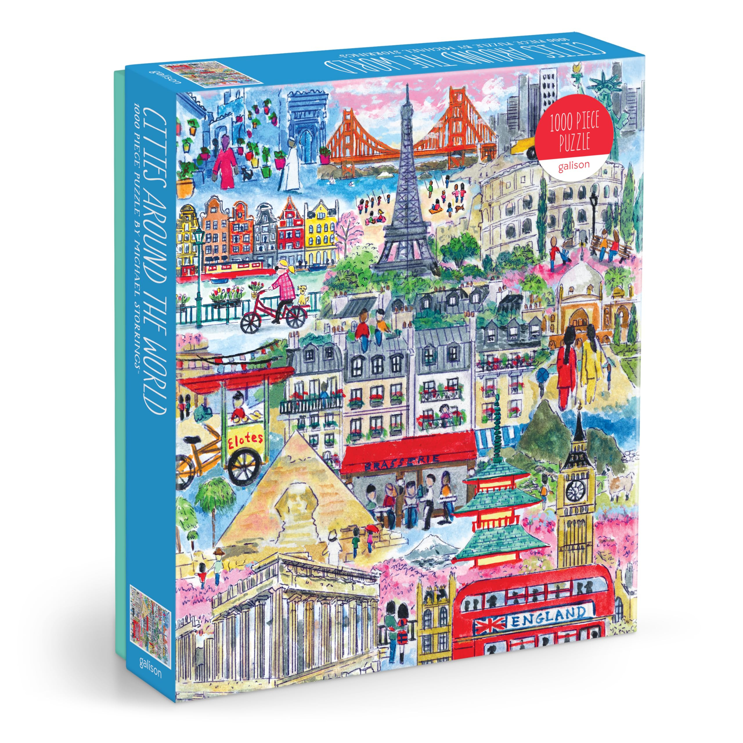 Galison Cities Around The World – 1000 Piece Michael Storrings Jigsaw Puzzle Featuring Beautifu... | Amazon (US)