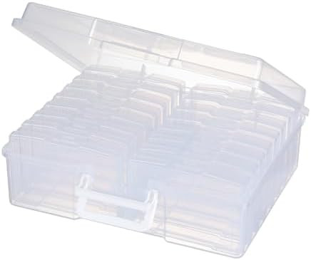 novelinks Transparent 4" x 6" Photo Organizers and Photo Storage Box with Handle, 16 Inner Photo ... | Amazon (US)