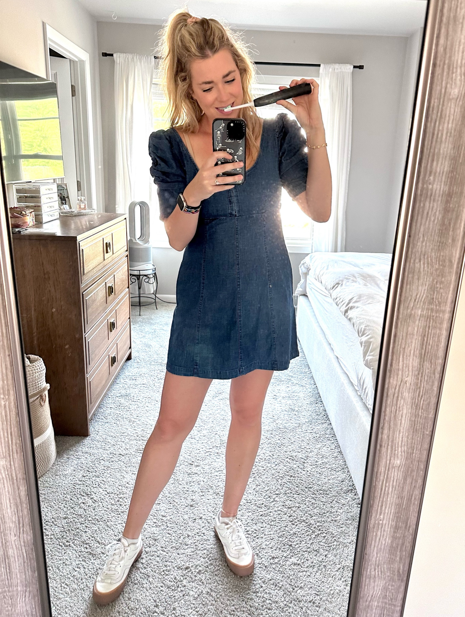 Denim mini dress | country concert | summer dress | summer outfit 

#LTKstyletip #LTKSeasonal