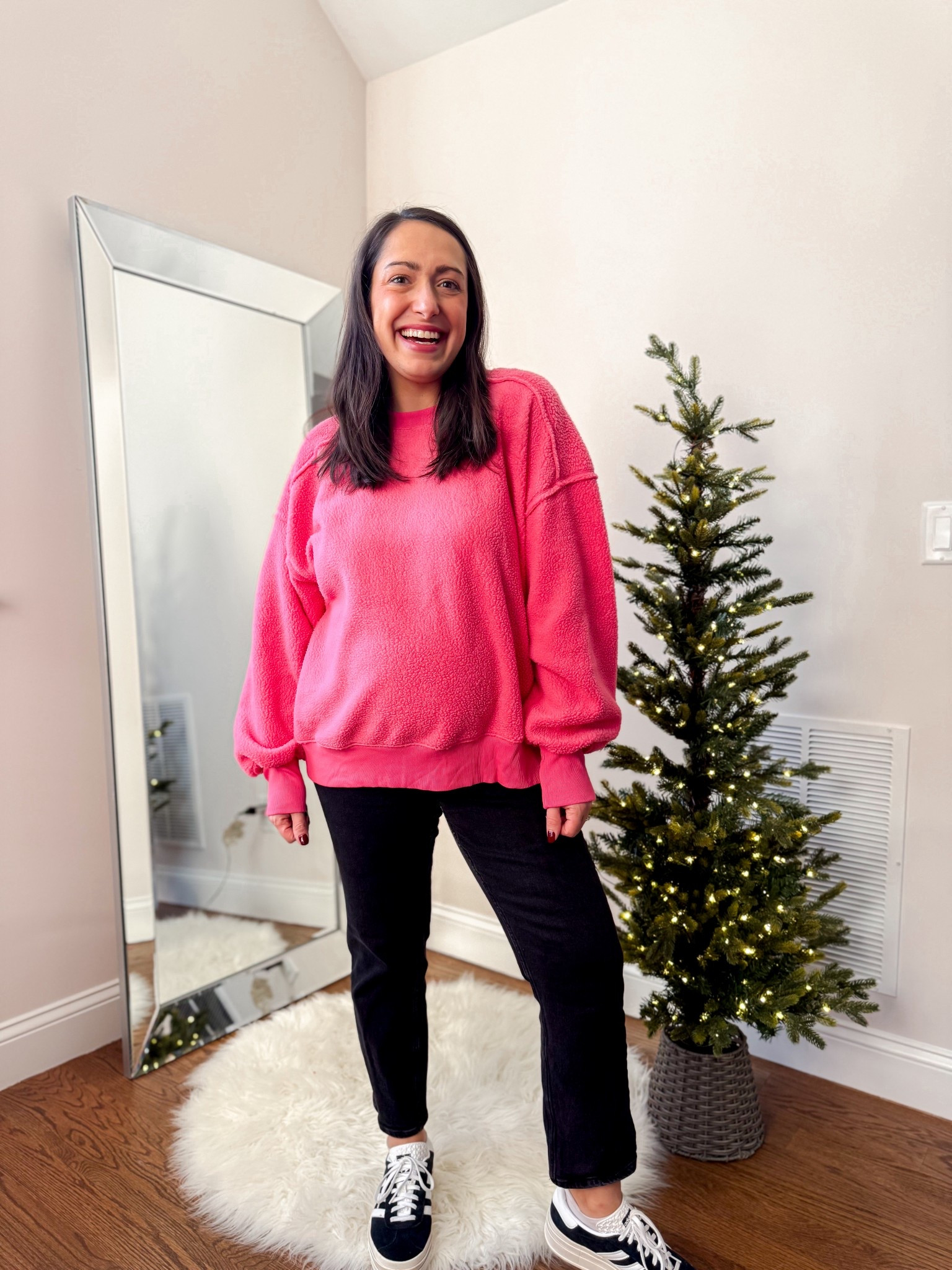 Walmart reverse fleece pullover: XL

#LTKPetite #LTKBump #LTKWorkwear