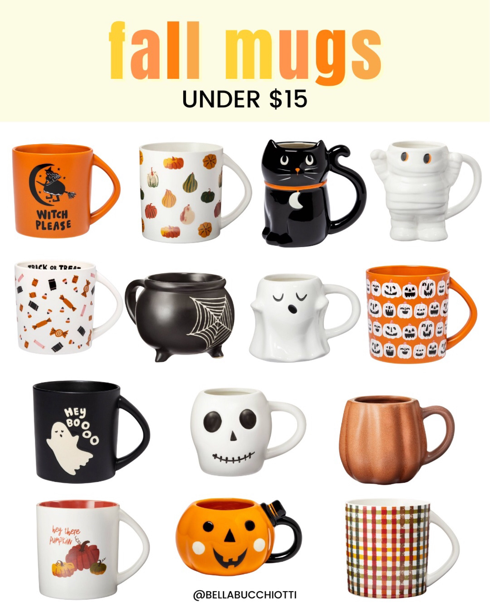 Halloween mug, fall mug, Halloween mugs, fall mugs, ghost mug, pumpkin mug, mummy mug, plaid mug, witch mug, cat mug

#LTKSeasonal #LTKunder50 #LTKhome