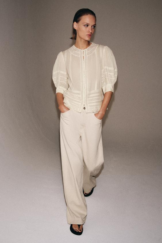 ZW COLLECTION ROMANTIC LACE BLOUSE | Zara US