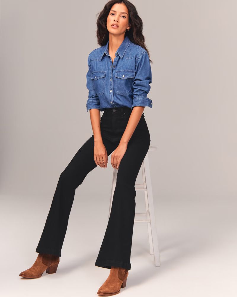 Ultra High Rise Flare Jeans | Abercrombie & Fitch (US)