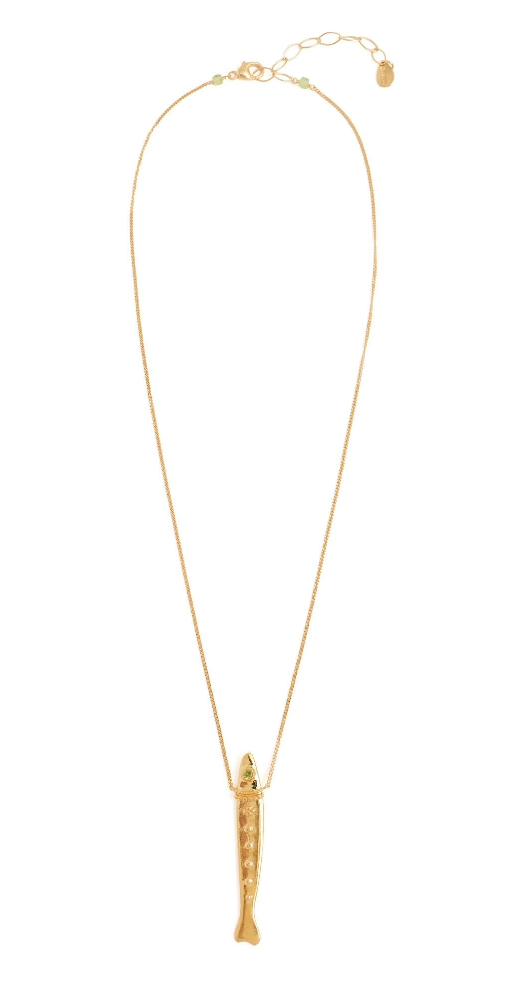 Chan Luu Dotted Fish Necklace Yellow Gold One Size | Shopbop