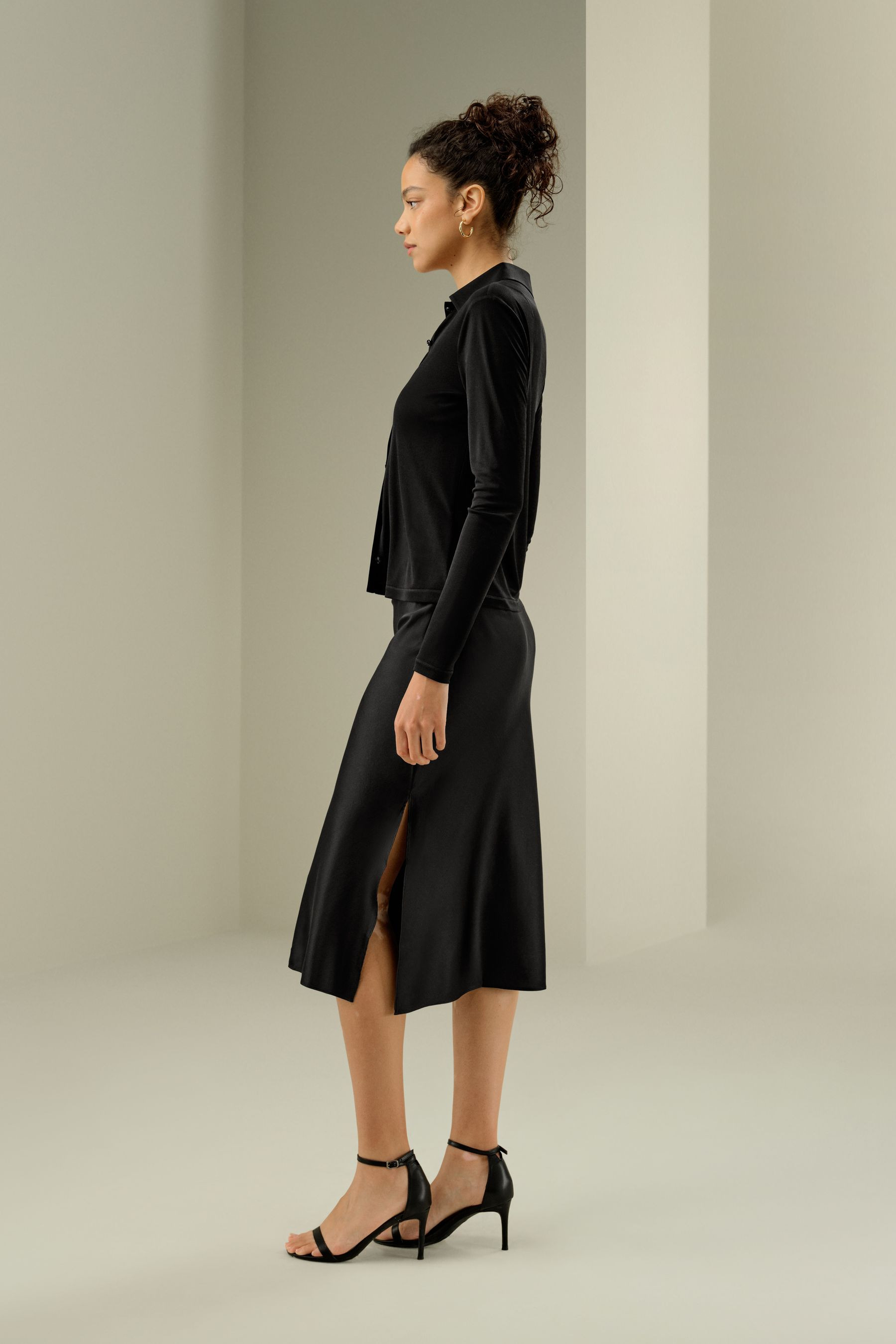 Camicia Semplice e Snella in Jersey di Seta | LilySilk