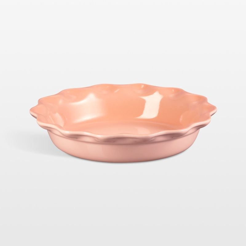 Le Creuset 9" Heritage Peche Pie Dish + Reviews | Crate & Barrel | Crate & Barrel