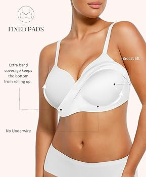FeelinGirl Wireless Supportive Bra for Women, Seamless Comfort Bralettes No Underwire Full Covera... | Amazon (US)