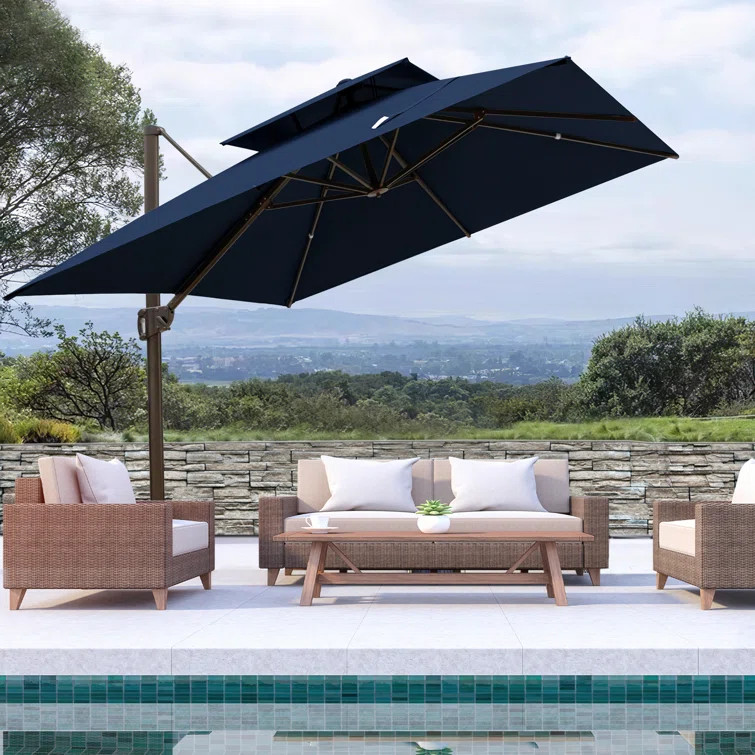 Kaiser 120'' Square Cantilever Umbrella | Wayfair North America