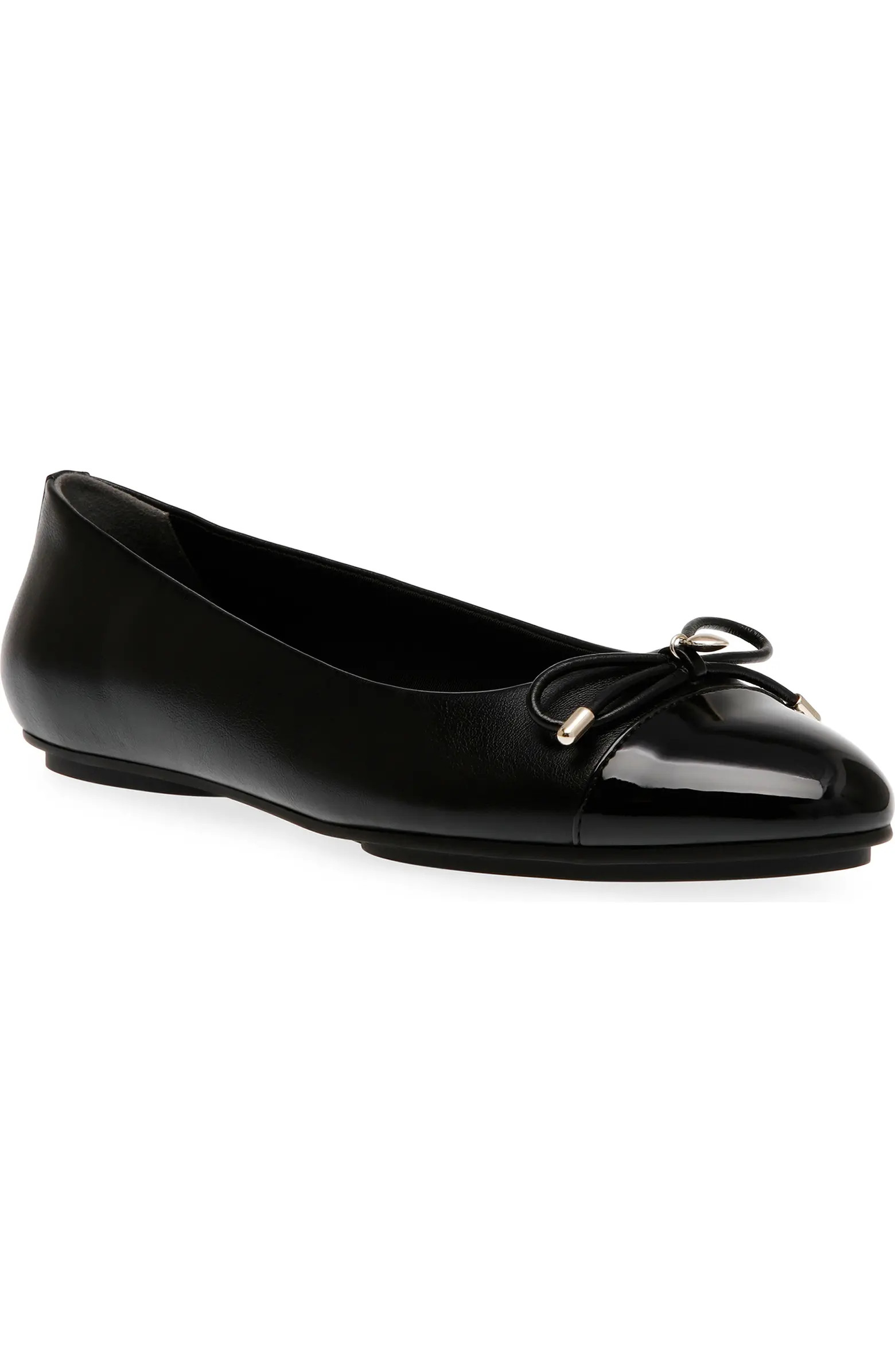 Anne Klein Luci Cap Toe Ballet Flat (Women) | Nordstrom | Nordstrom