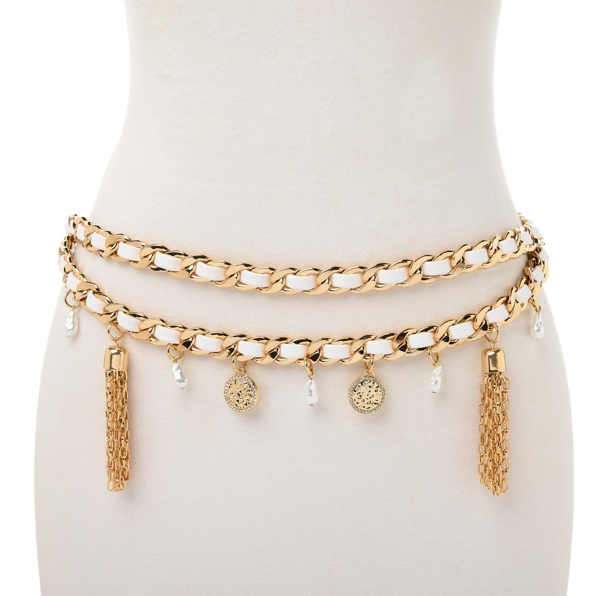 C Wonder by Christian Siriano Chain Charm Belt | HSN