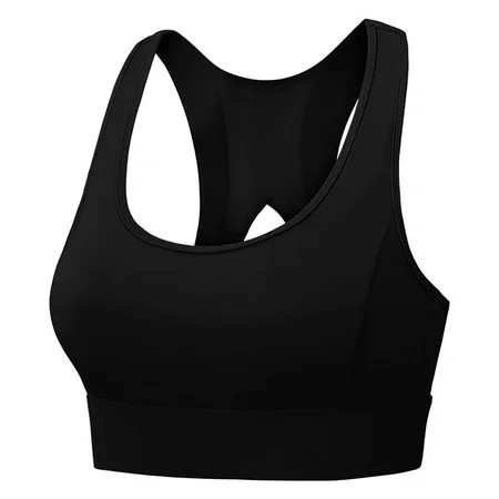 DORKASM Sports Bras for Women Racerback High Impact Sports Bras Medium Support Sports Black Sports B | Walmart (US)