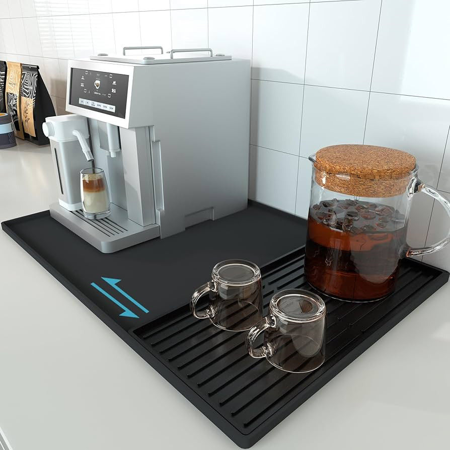 Golener Silicone Coffee Mat Set - 24" x 16" Coffee Bar Mat for Countertop, Coffee Station Pad Acc... | Amazon (US)