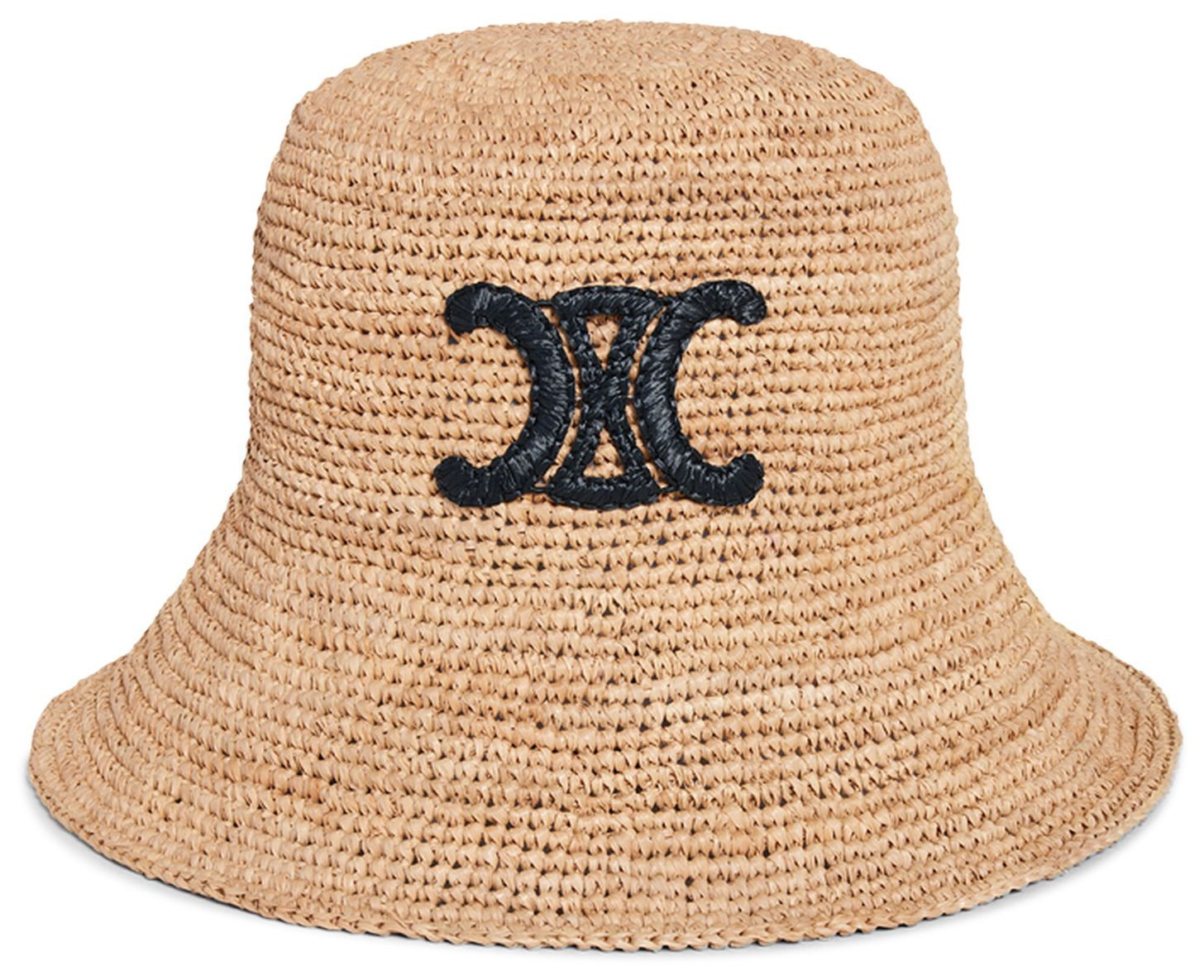 Buy CELINE Triomphe Raphia Hat 'Natural/Black' - 2AUP7517Q 02NC | GOAT | GOAT
