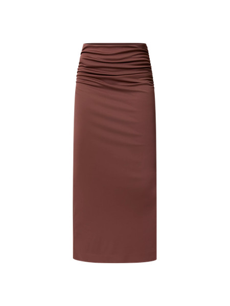 Ruched Knit Column Skirt | Ann Taylor